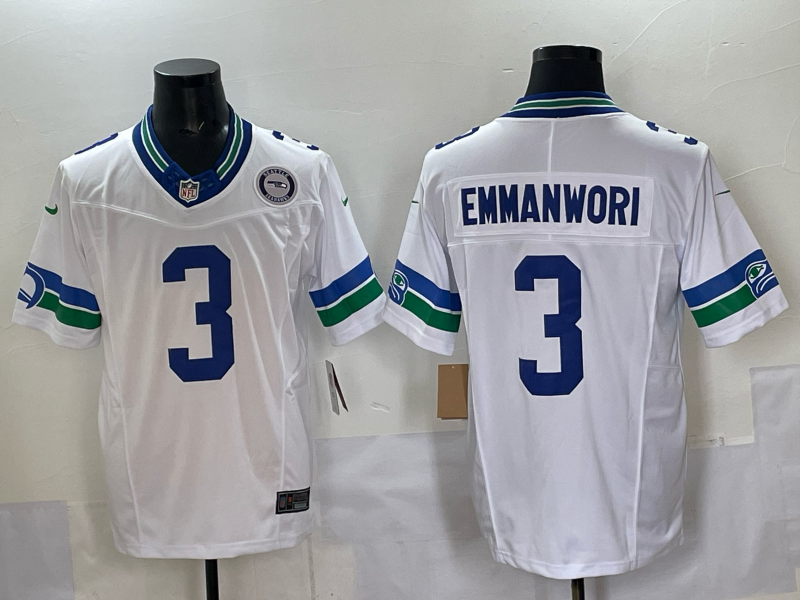 Men Seattle Seahawks #3 Emmanwori white 2025 Nike NFL jersey 02